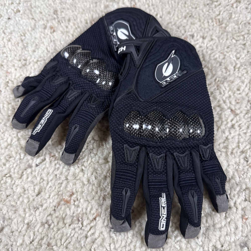 O'Neal Butch Carbon Fiber Black Gloves Size 9 - 0468-809